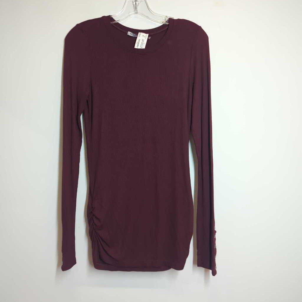 Michael Stars Long Sleeve OS Burgandy