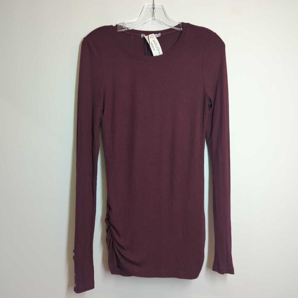Michael Stars Long Sleeve OS Burgandy