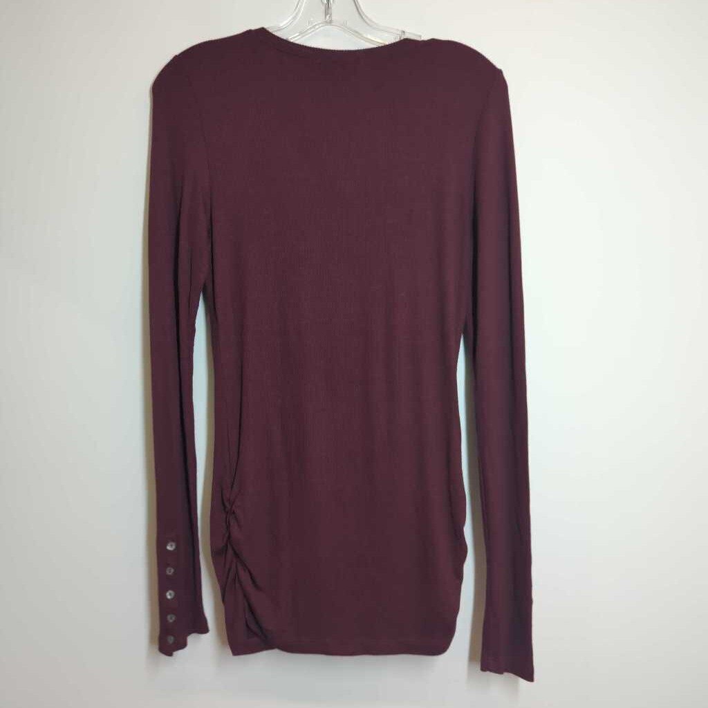 Michael Stars Long Sleeve OS Burgandy