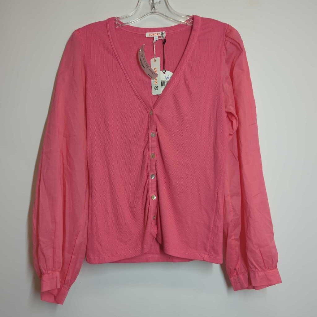 Sundry Long Sleeve M Pink