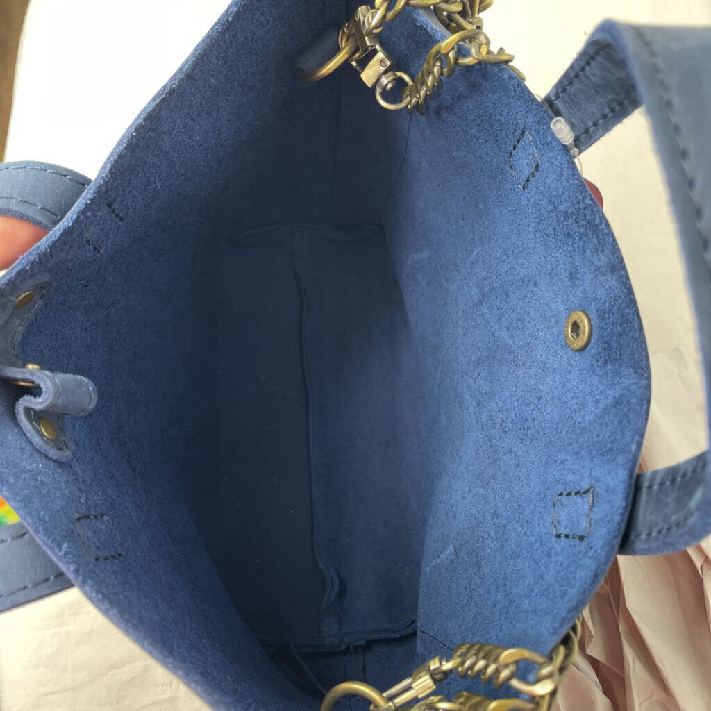Purses Medium Hand Bag Navy Blue