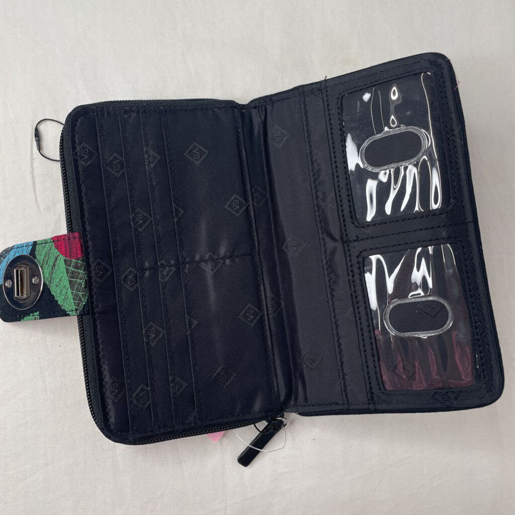 Vera Bradley Wallet Black/Floral