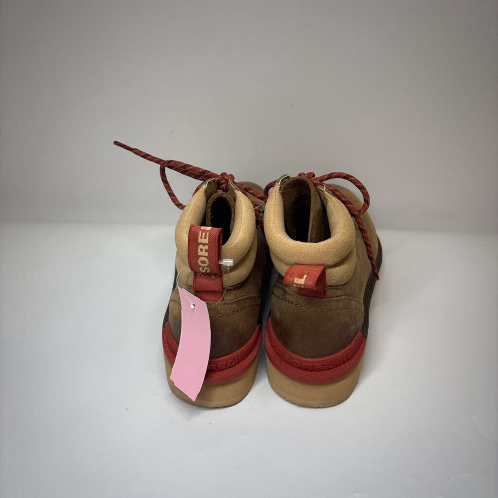 Sorel Boots 9 Tan/Red