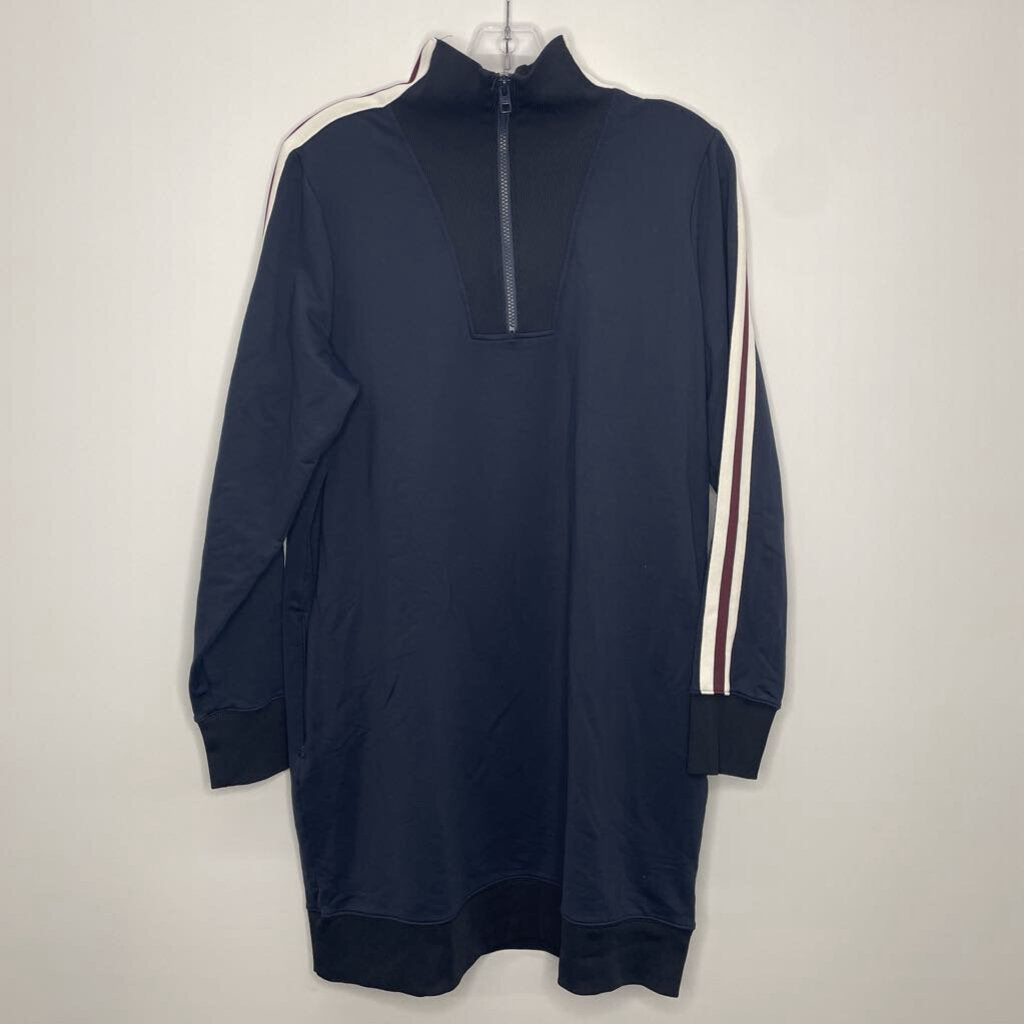 Athleta Athletic Tops L Navy/White/Maroon