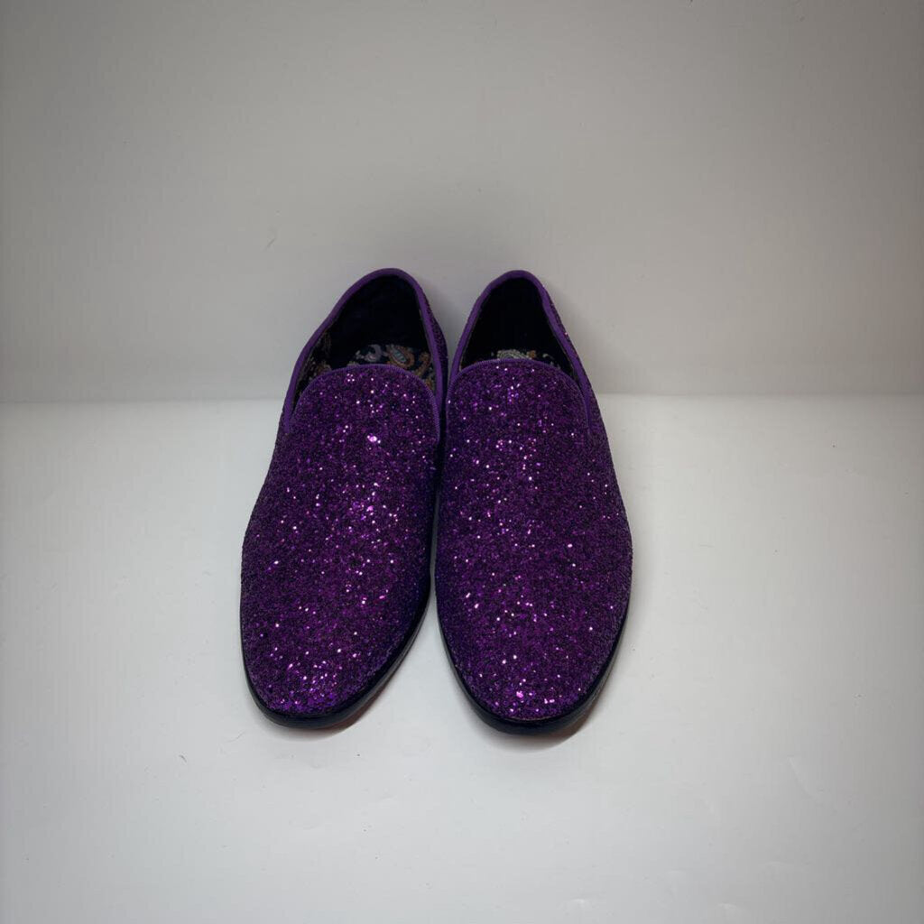 Enzo Shoes Men's 9.5 Purple Glitter