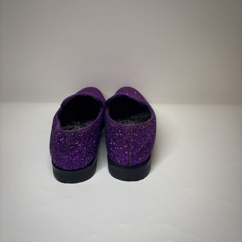 Enzo Shoes Men's 9.5 Purple Glitter