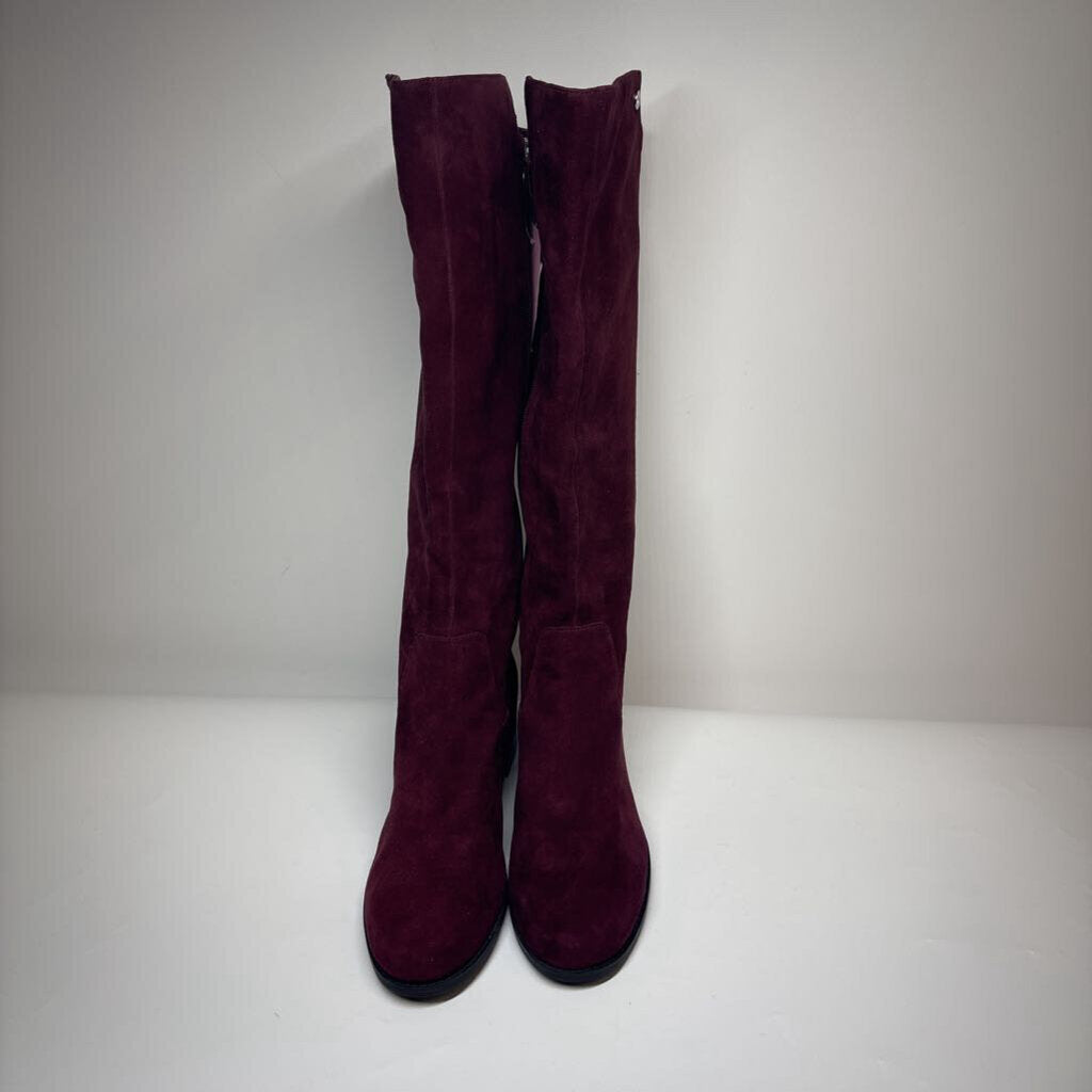 Marc Fisher Boots 8 Maroon Suede