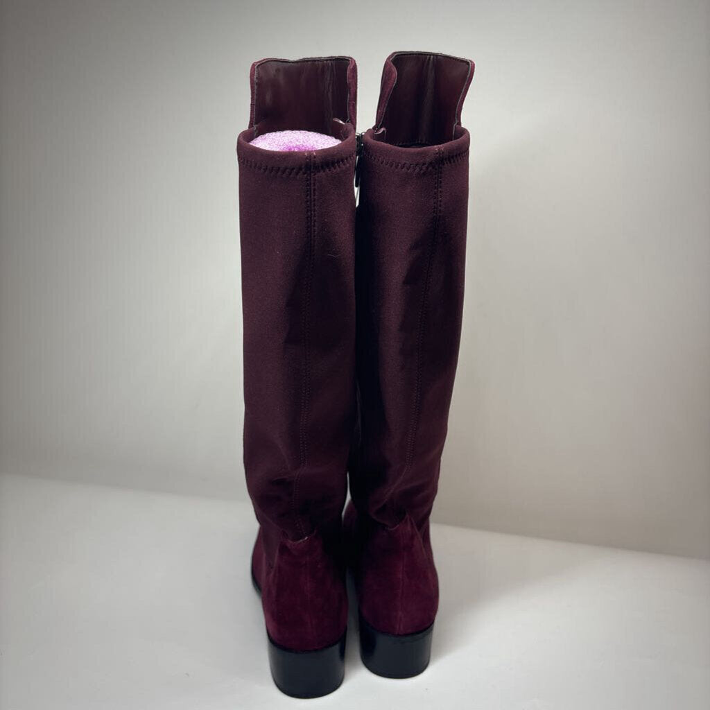 Marc Fisher Boots 8 Maroon Suede