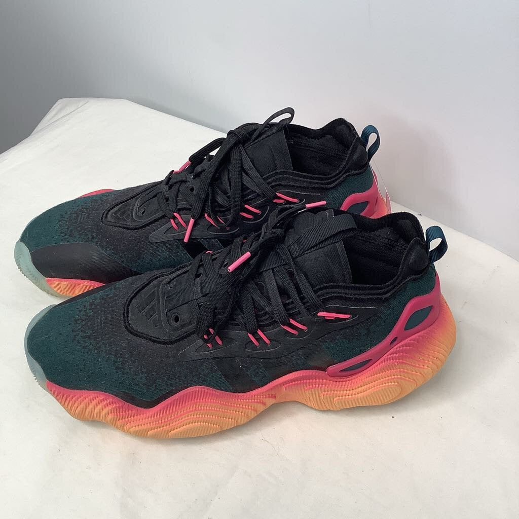 Adidas Shoes Men's 8.5 Black/Pink/Orange/Teal