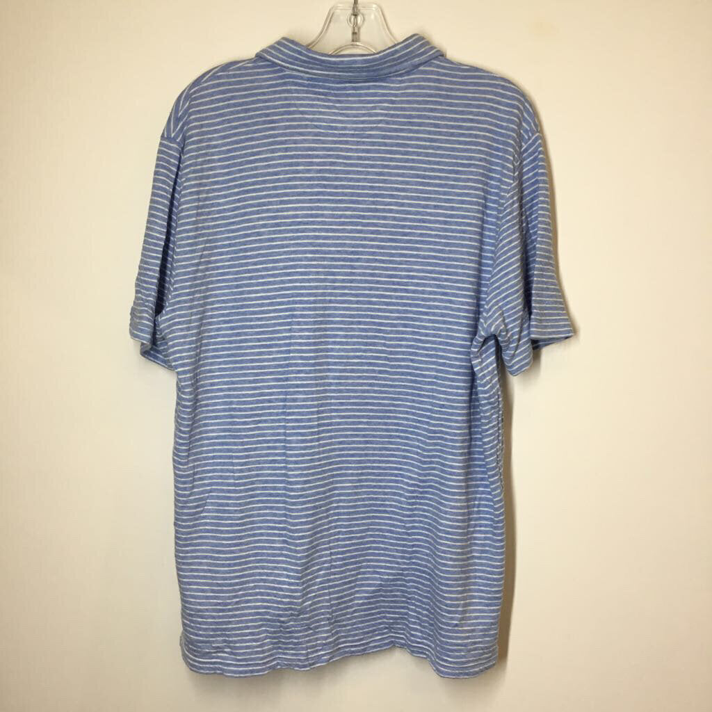Faherty Athletic Tops Men's L Blue/White