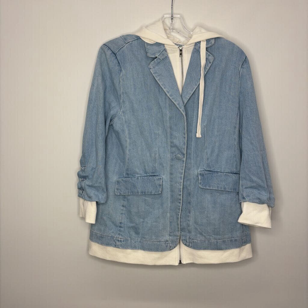 Risen Outerwear L Denim/White