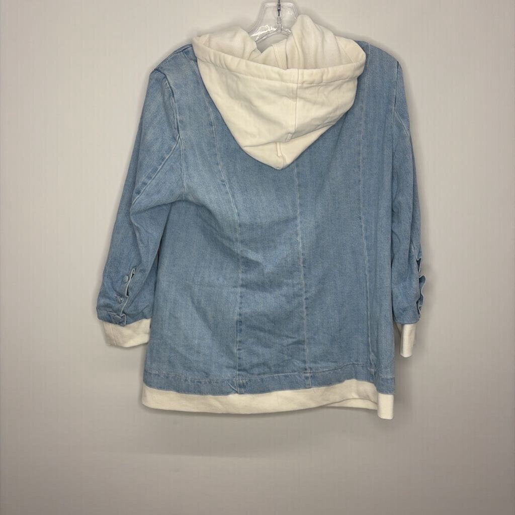 Risen Outerwear L Denim/White