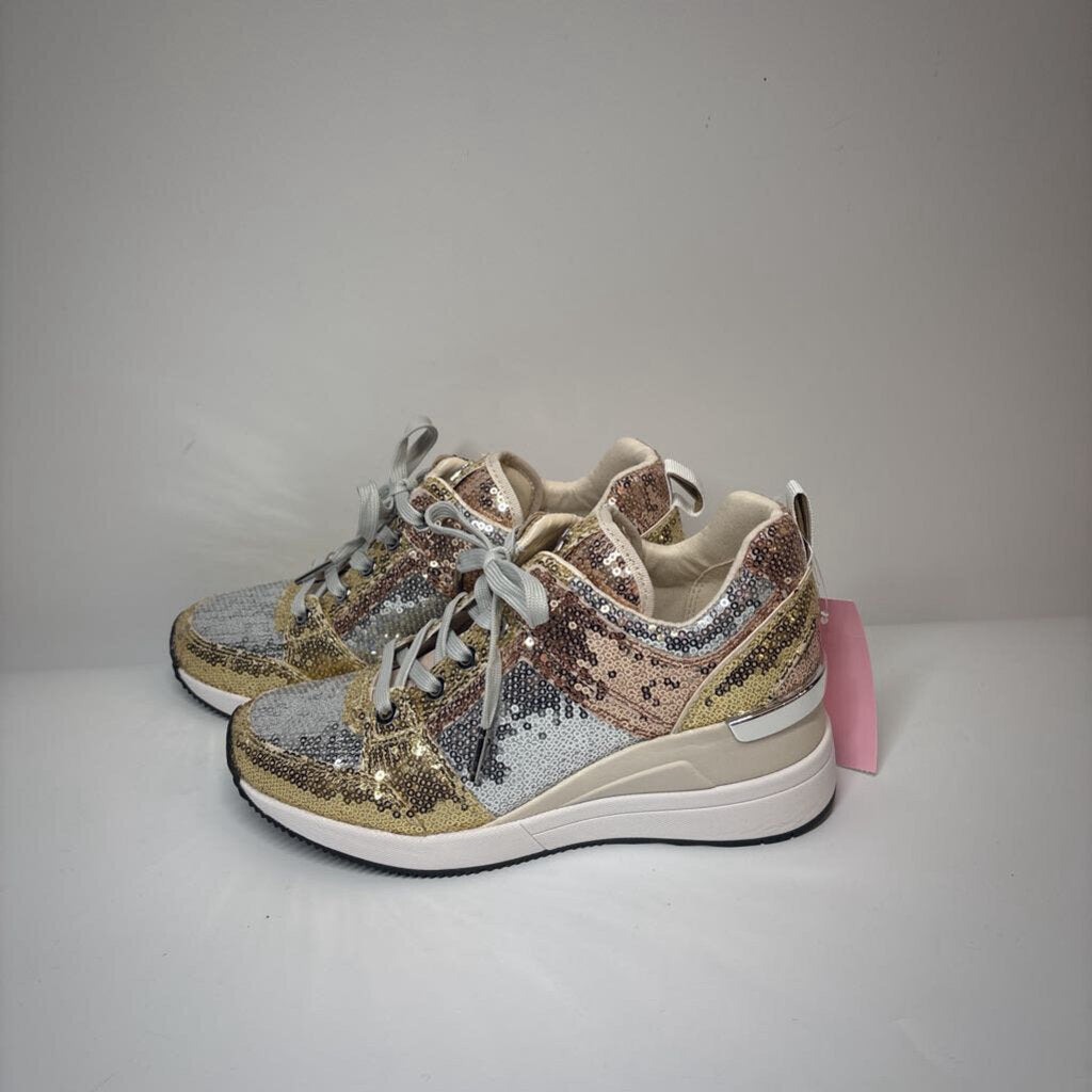 Michael Kors Clothing Shoes 5.5 Gold/Silver/White