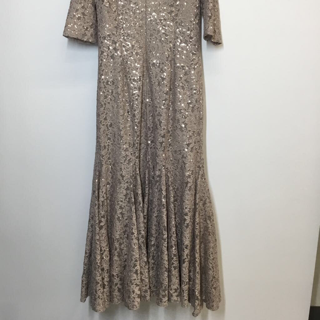 Alex Evenings Formal Wear 12/L Petite Taupe