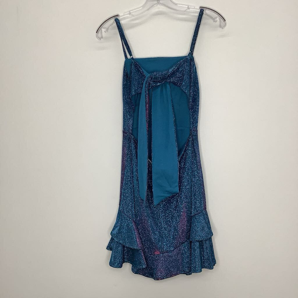 Homecoming Dress 7/M Blue/Pink Iridescent