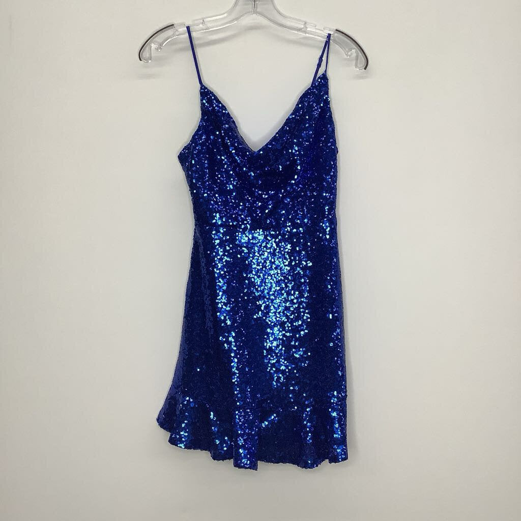 Homecoming Dress 5/6 Blue Sequins