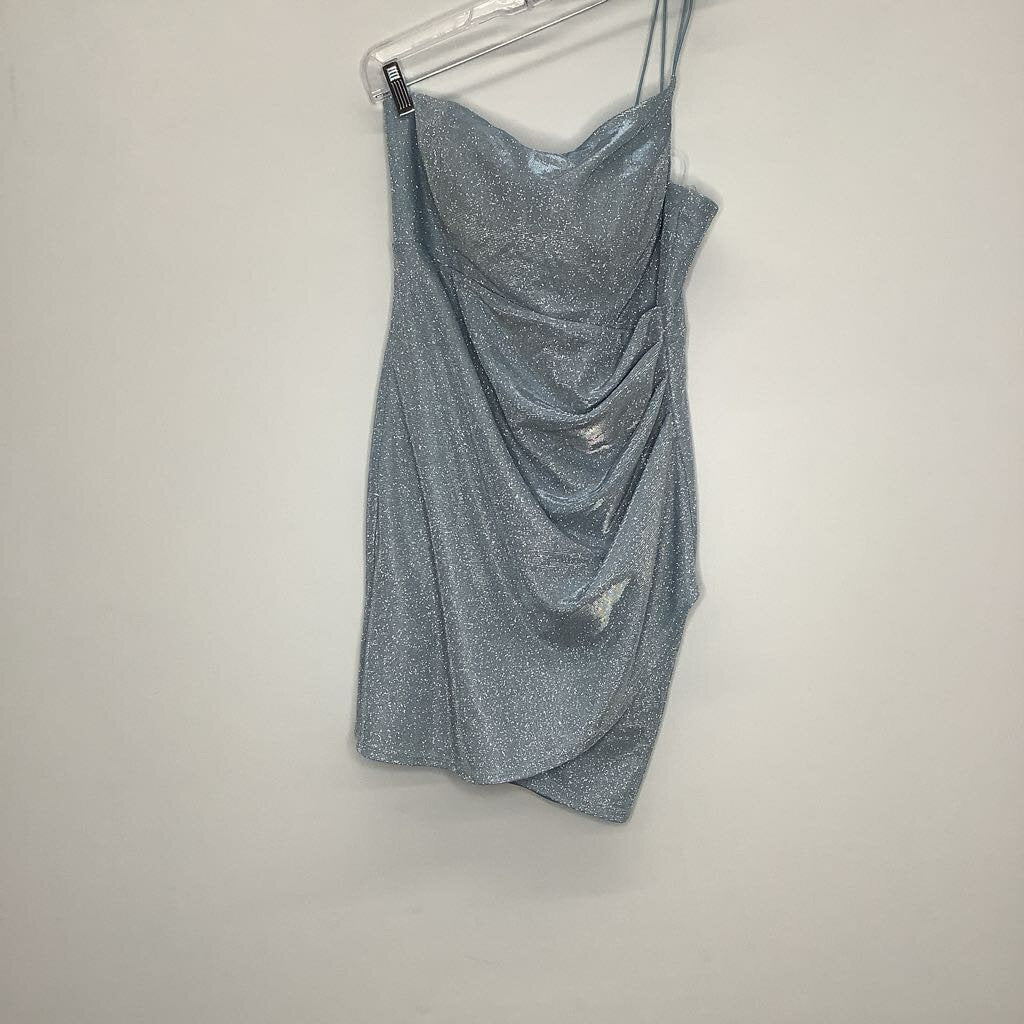 Midnight Doll Homecoming Dress 7/M Ice Blue/Silver