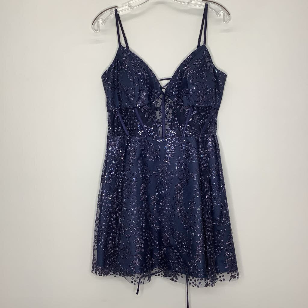 Blondie Nites Homecoming Dress 15 Blue