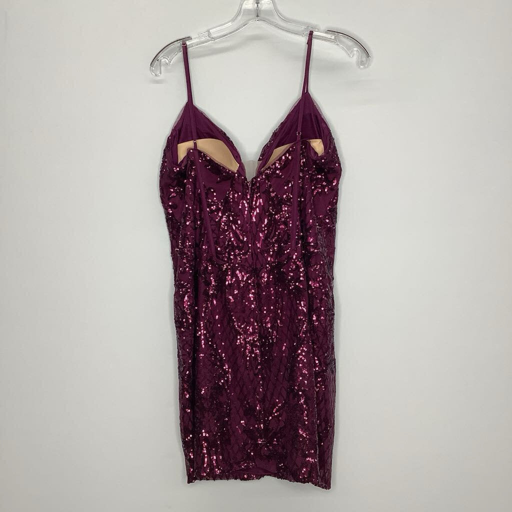 Homecoming Dress 14/L Plum