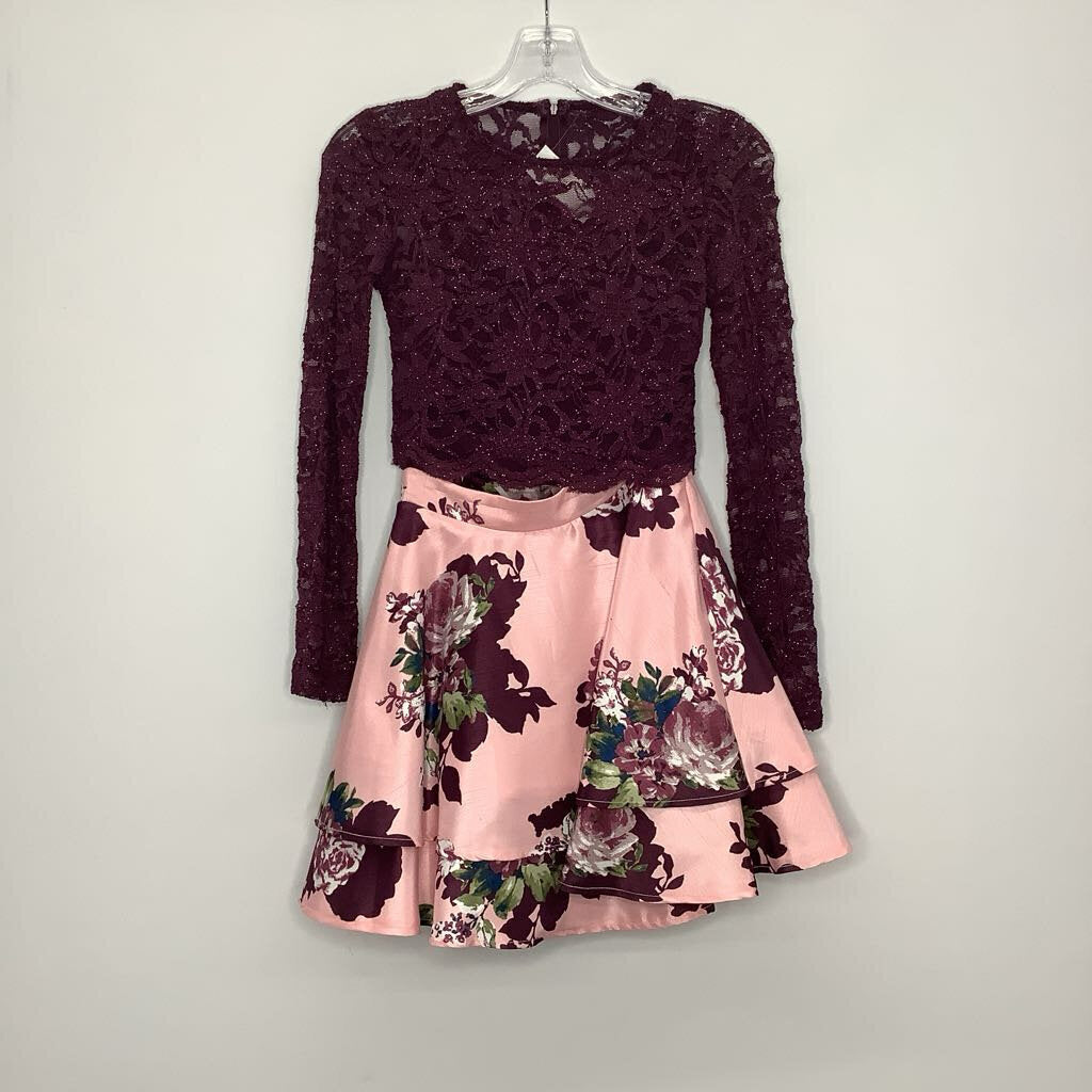 City Studio Homecoming Dress 1/XS Plum/Pink