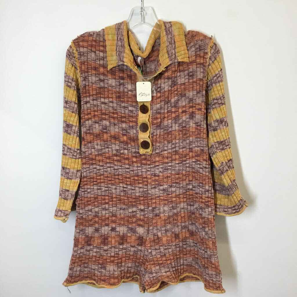 Free People Outfit S Orange/Purple/Yellow