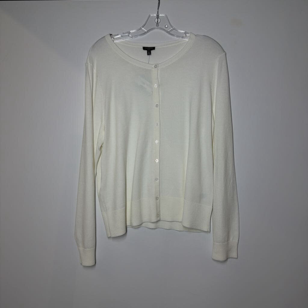 Talbots Cardigan XL Petite White