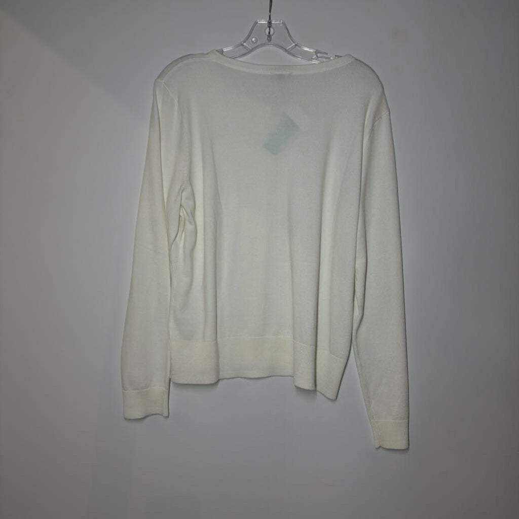 Talbots Cardigan XL Petite White