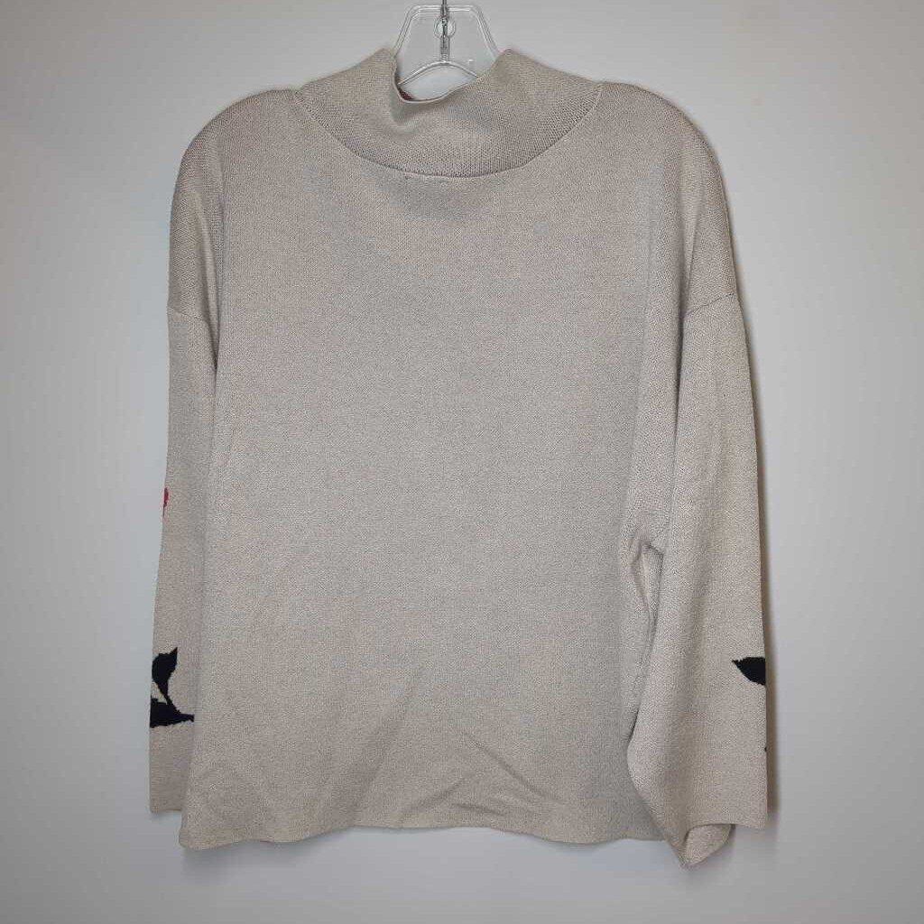 Maeve Sweater 1X Plus Beige/Pink