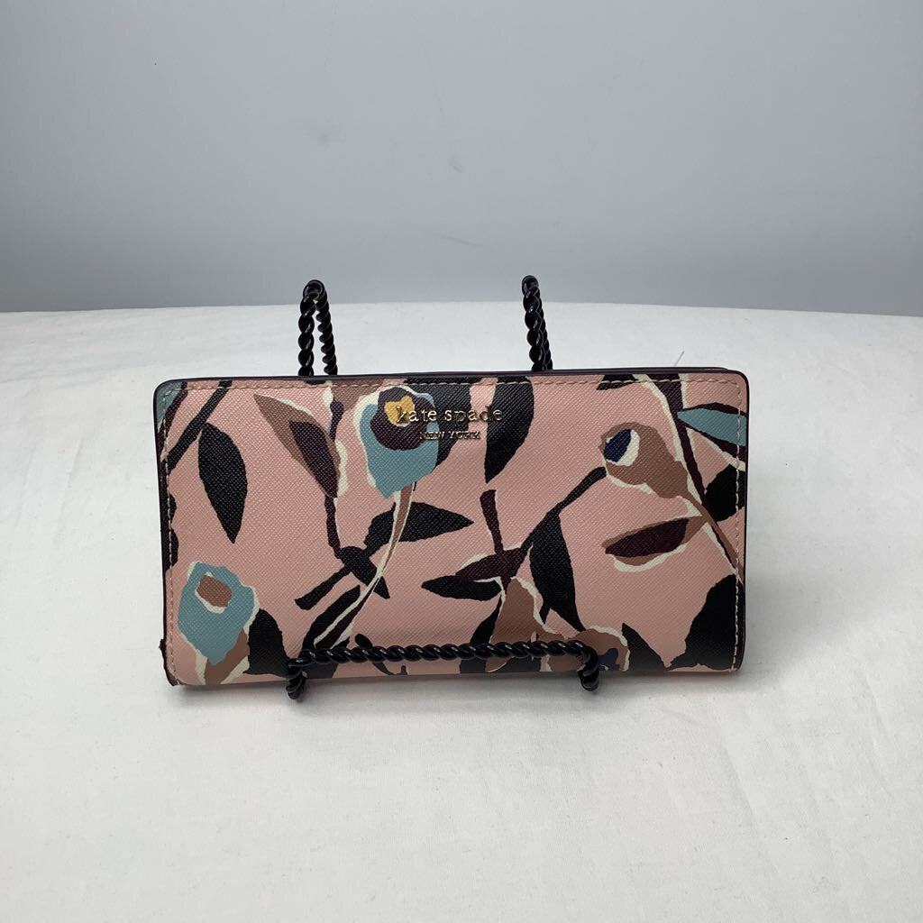 Kate Spade Wallet Medium Wallet Peach/Tan/Blue