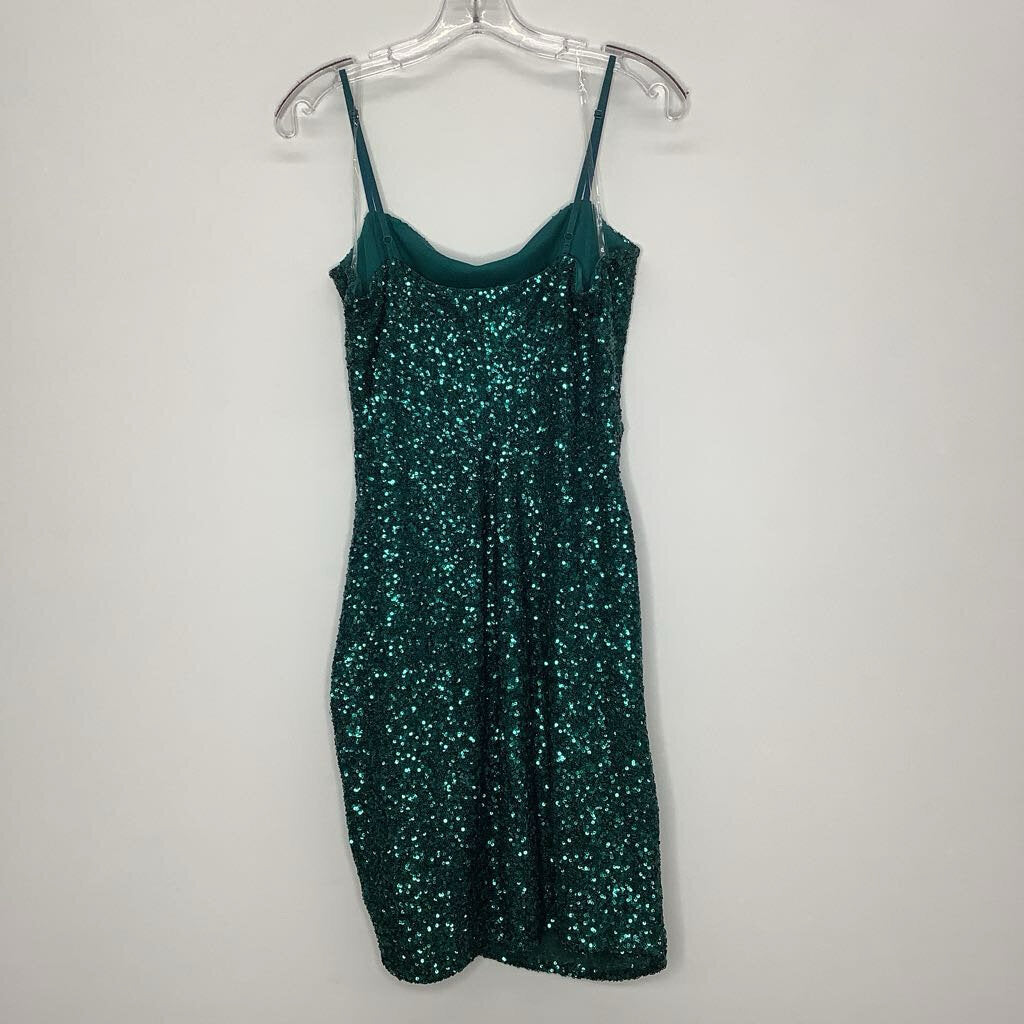 Emerald Sundae Homecoming Dress XL Green Sequins
