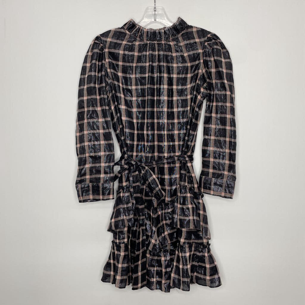 Rebecca Taylor Dress L Black/Pink
