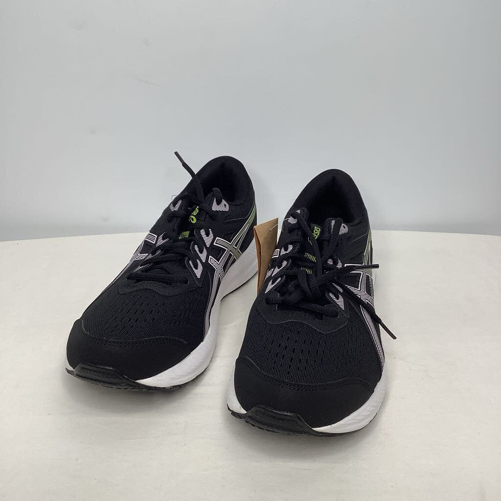 Asics Shoes 10 Black/White/Green
