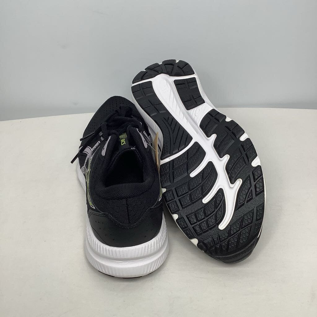 Asics Shoes 10 Black/White/Green