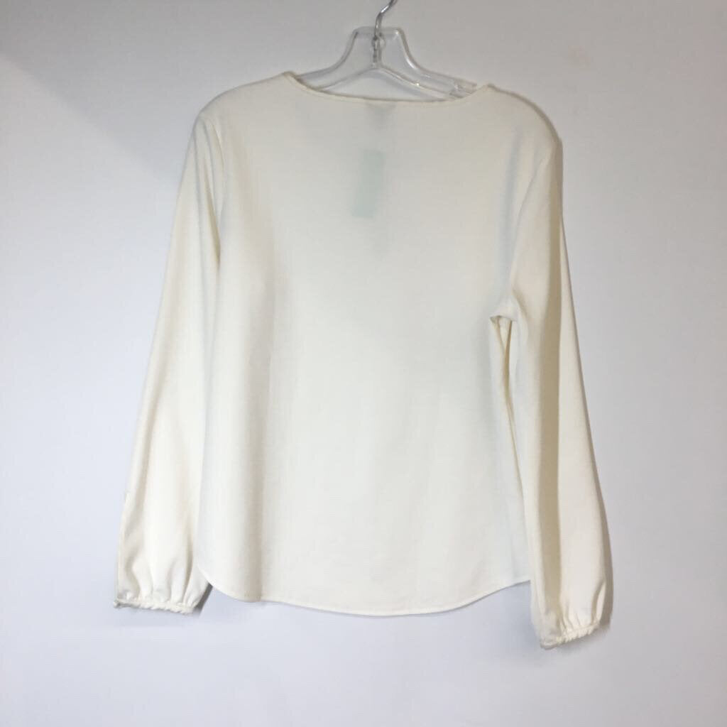 Ann Taylor Long Sleeve L White