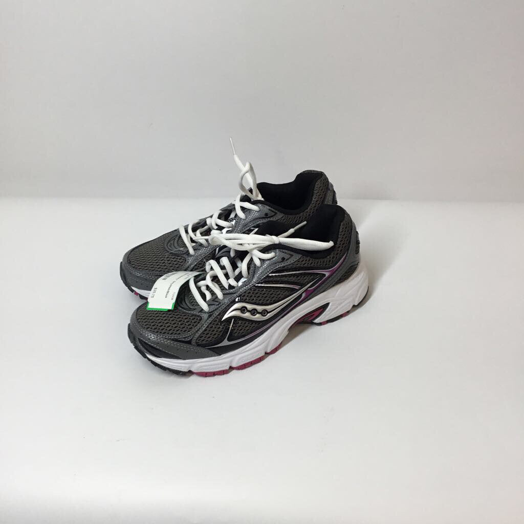 Saucony Shoes 7 Grey/Pink/Black