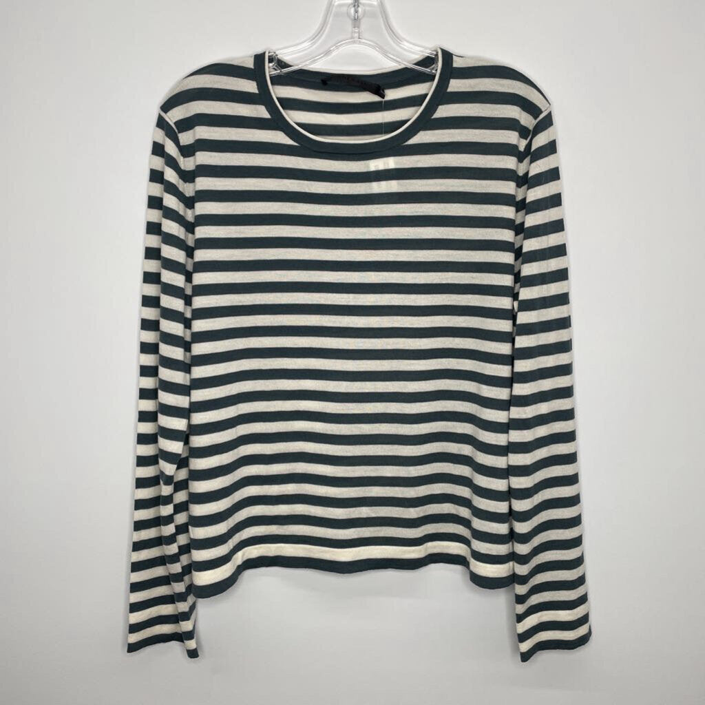 Long Sleeve XXL Green/Ivory Merino Wool