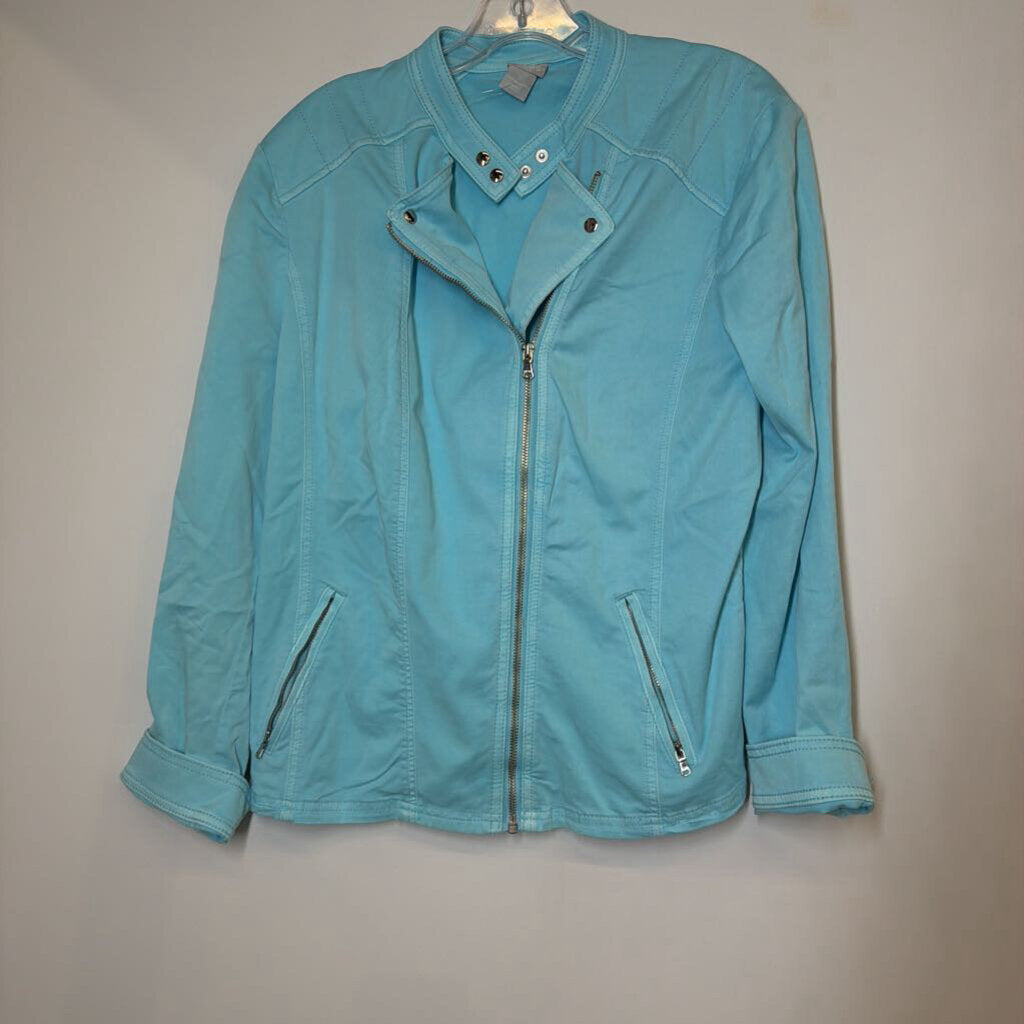 Chico's Outerwear 12/L Blue
