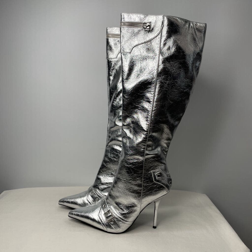 No brand Boots 10 Silver