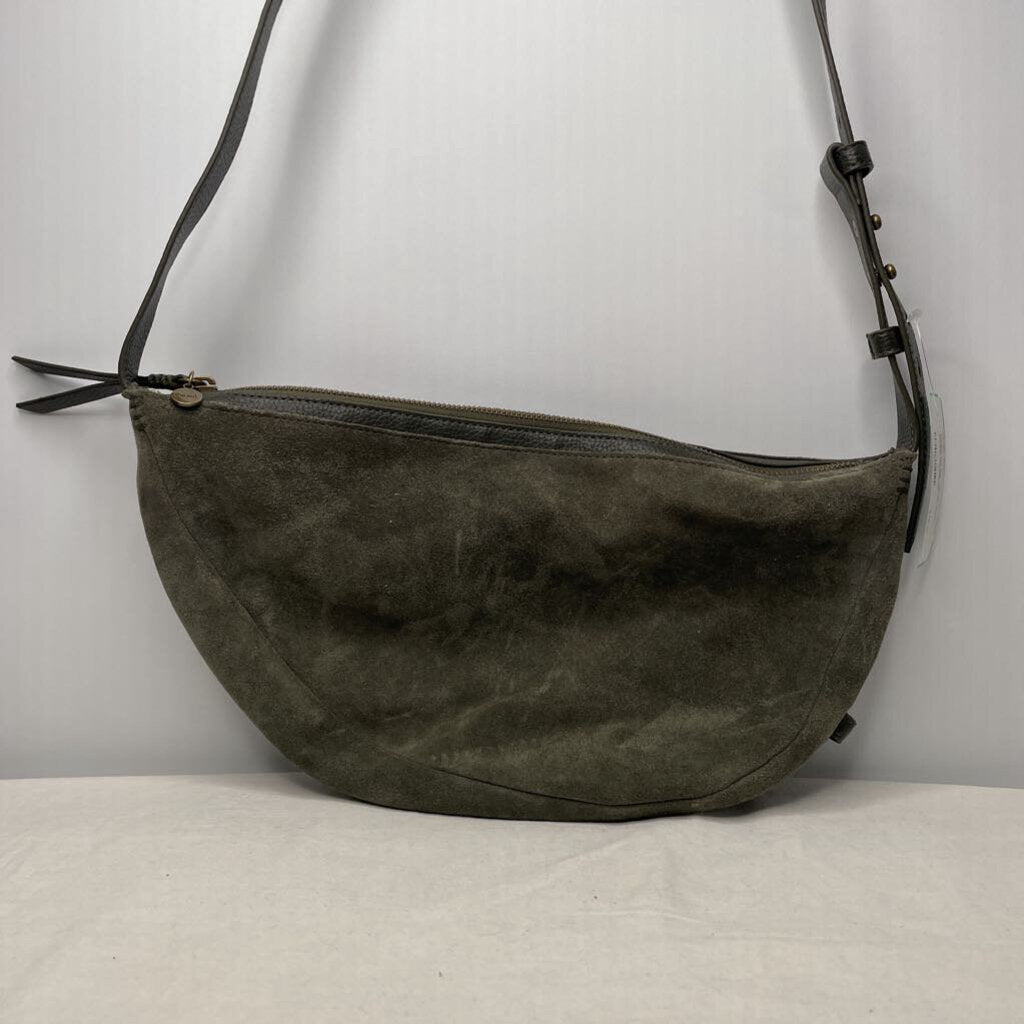 The Sak Purses Medium Crossbody Green Suede