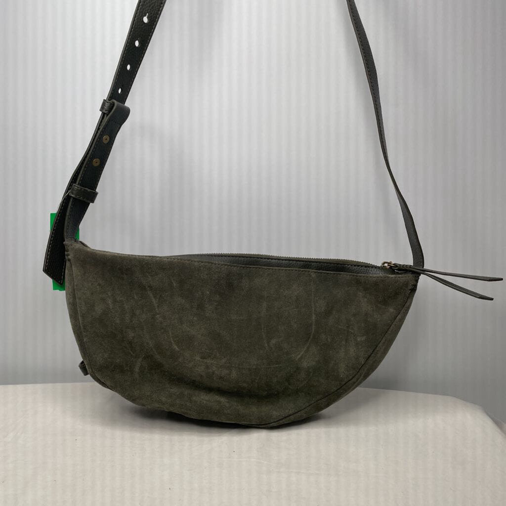 The Sak Purses Medium Crossbody Green Suede