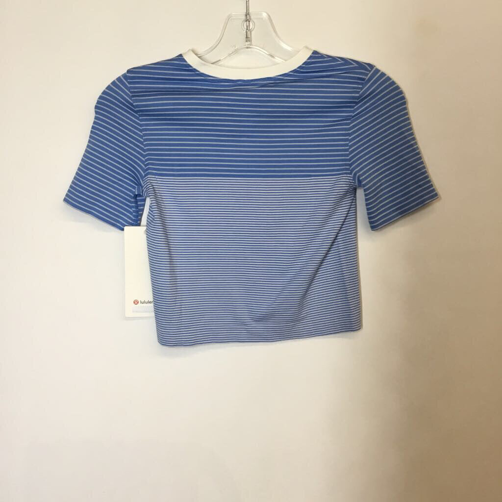 Lululemon Athletic Tops XXXS Blue/White Stripes
