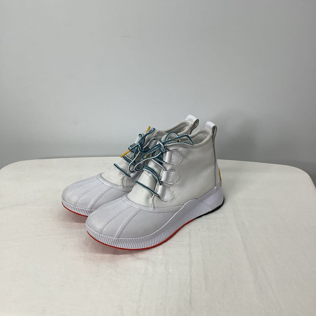 Sorel Boots 8 Ivory/Teal