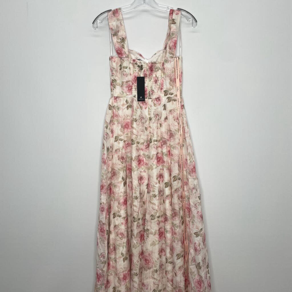 Lulus Formal Wear XS Ivory/Pink Floral