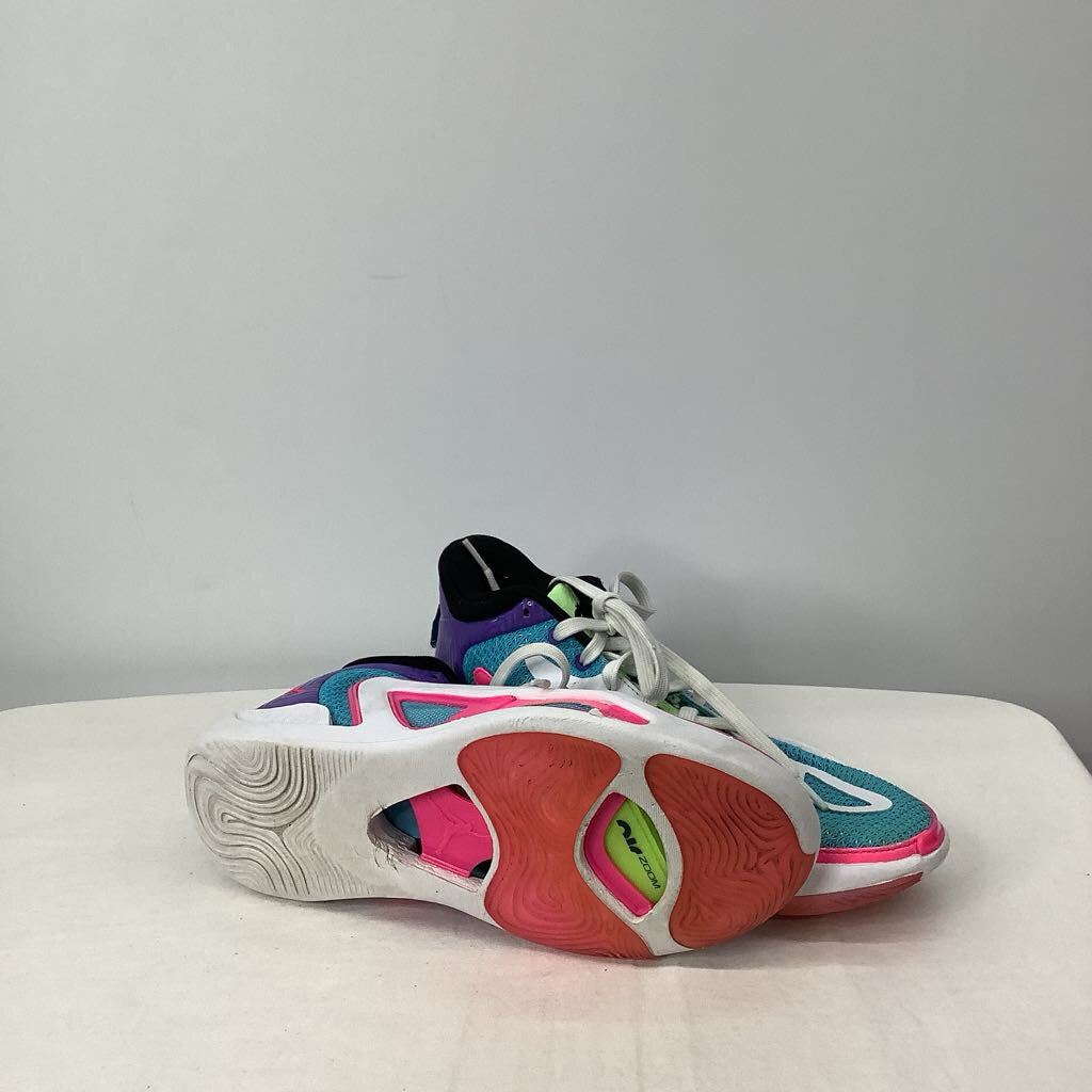 Air Jordan Shoes Men's 8.5 White/Teal/Pink/Purple/Black