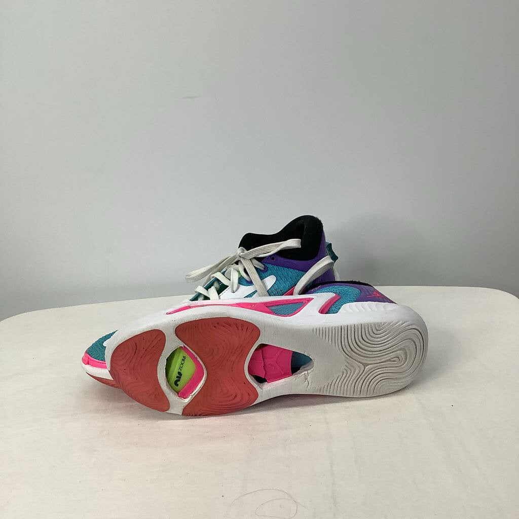 Air Jordan Shoes Men's 8.5 White/Teal/Pink/Purple/Black