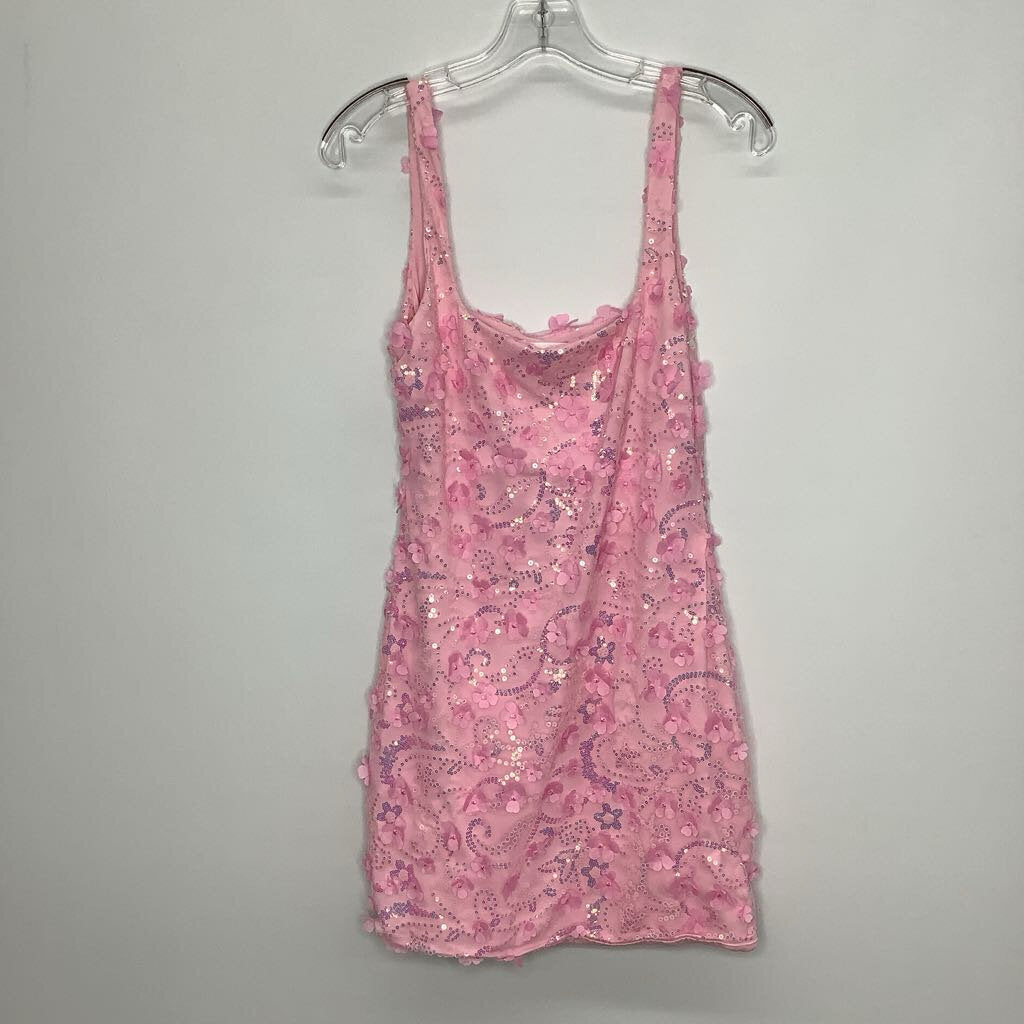 Homecoming Dress 4/S Pink/Flower Sequins