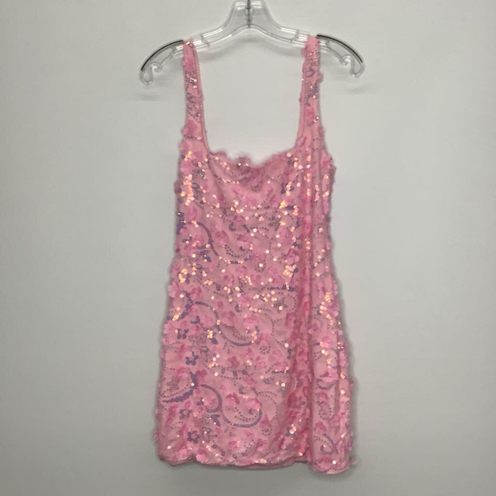 Homecoming Dress 4/S Pink/Flower Sequins