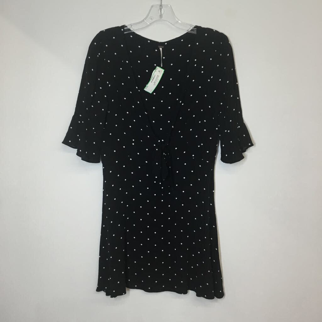 Free People Dress 8/M Black/Dots