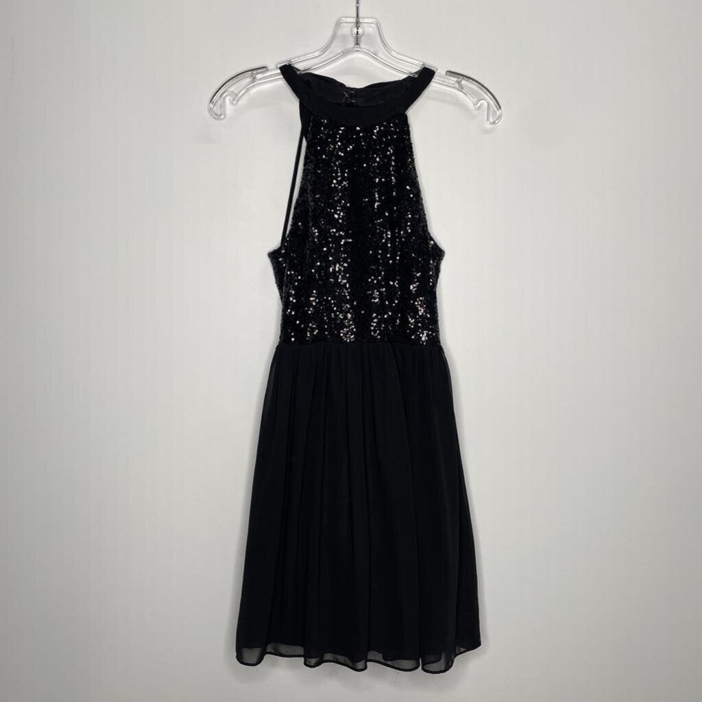 B. Darlin Homecoming Dress 7/8(M) Black Sequins