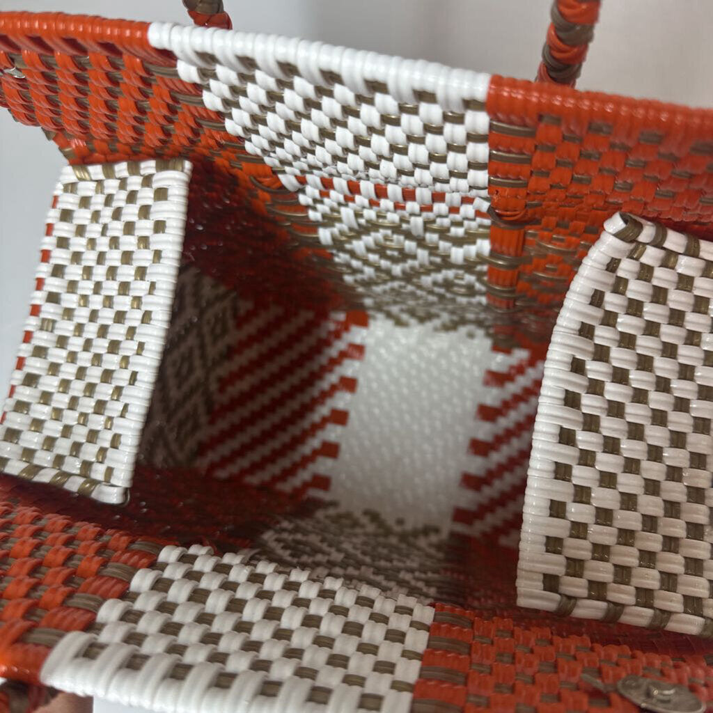 Purses Orange/Brown/White